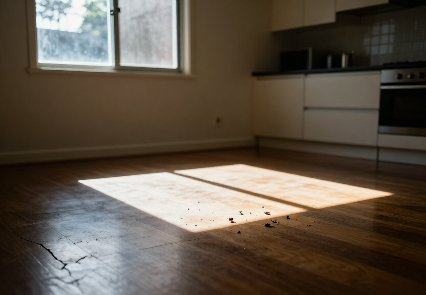 Termite damage in a Banksmeadow home before treatment